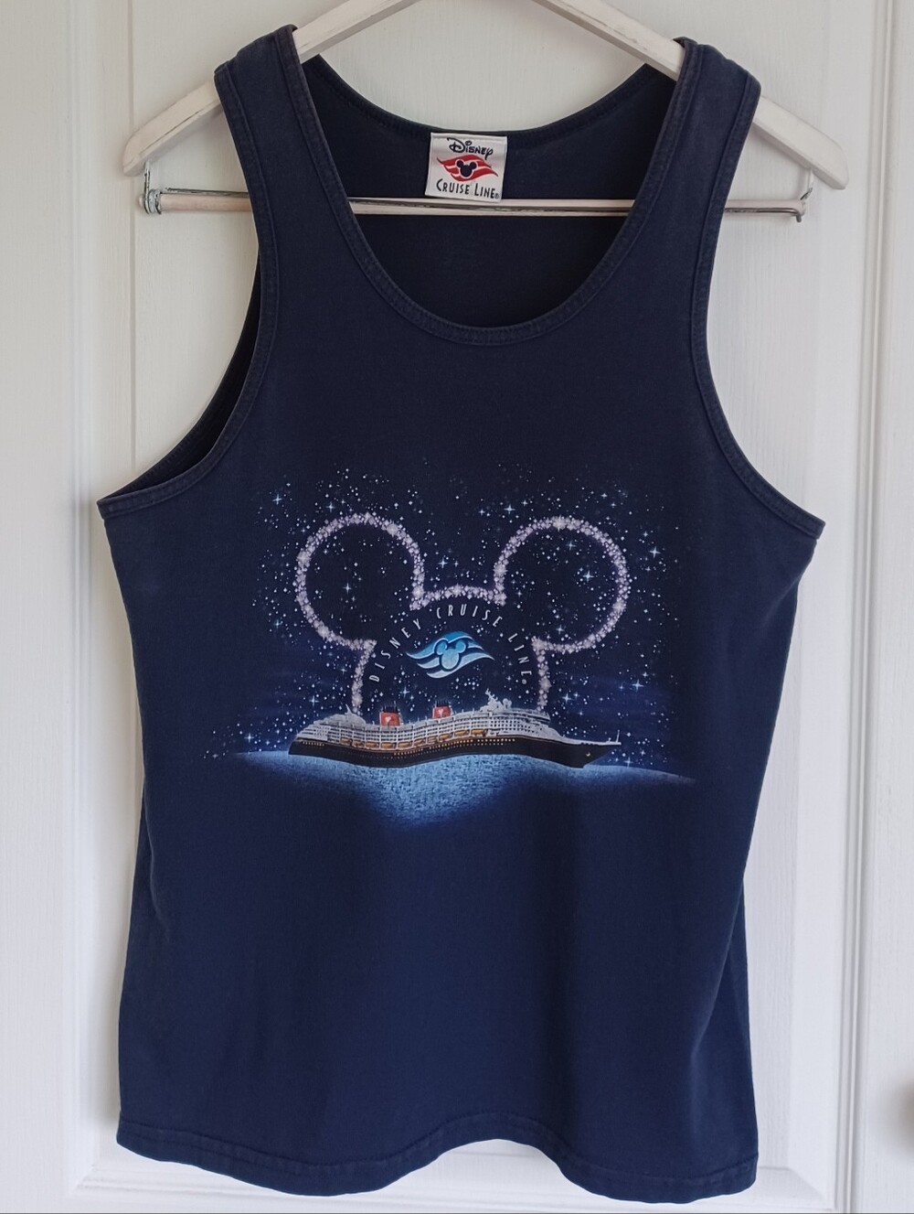VTG DISNEY CRUISE LINE MEN'S 100% COTTON MUSCLE-STYLE TANK TOP SMALL 36" CHEST